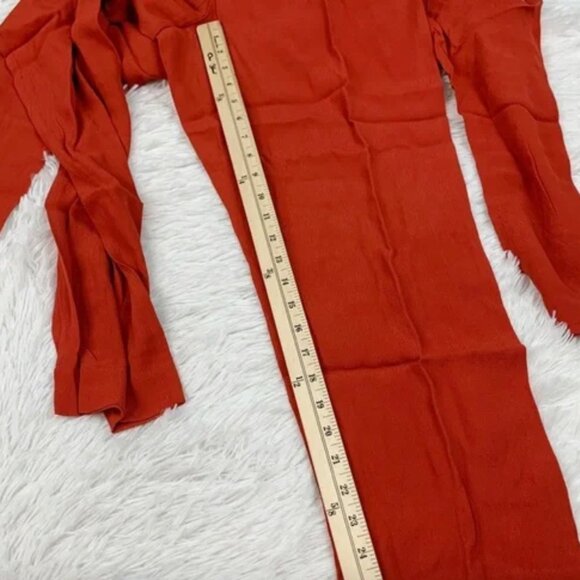 NWT J. Crew New Drapey Puff-Sleeve Jumpsuit Holiday Red Sz 6 **Shipping On US!** - Picture 8 of 11